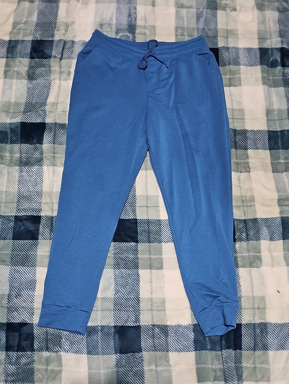 Athletic Works Men's Royal Blue Drawstring Joggers